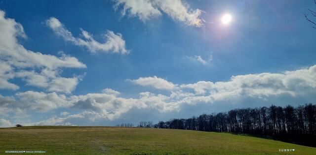 ...on a sunny DAY....
an einem TAG hatten wir sogar einige Stunden richtig schönen SONNENSCHEIN, im FEBRUAR !!!
2024@ana´