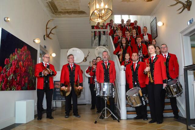 Das erste Mal bei einer Ausstellungseröffnung dabei:
Fanfaren-Corps Kolping Lendringsen