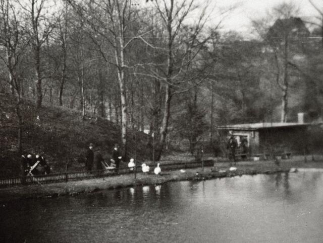 Schwanenteich mit Blick auf den Kiosk | Foto: unknown - Sammlung Kivelitz