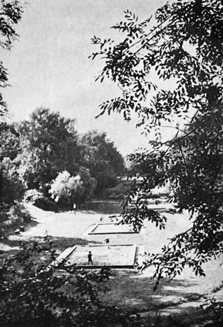 Blick vom Damm übern Ostbach zum Spielpatz | Foto: Horst-Dieter Kulliga