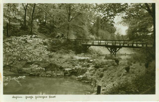 Alte Brücke zwischen den Schwanenteichen | Foto: unknown - Sammlung Kivelitz