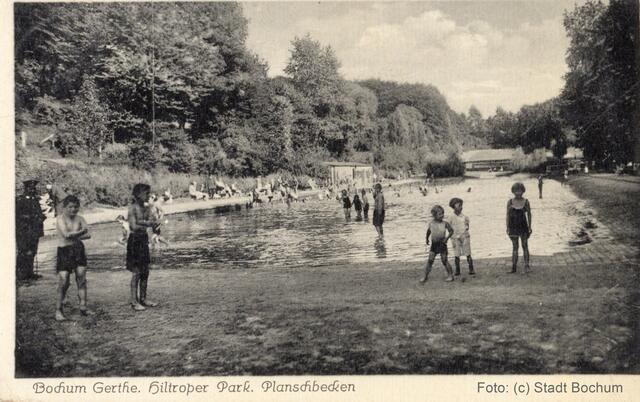Planschbecken Hiltroper Park | Foto: Stadt Bochum - Sammlung Kivelitz
