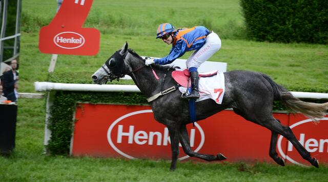 Sieg im Schauma Rennen: North Fire &amp; Lize H.W. Dieteren | Foto: Horst Nauen