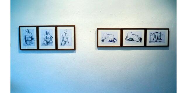 Titel: 6 Variations on a theme of the nude  von Bildhauer Tim Scott

Foto aus Artikel im Lokalkompass: „Bildhauer: abstrakte Plastiken.
Neue Ausstellung im Kunstverein Villa Wessel in Iserlohn von Bildhauer Carlos Granger und Tim Scott.“