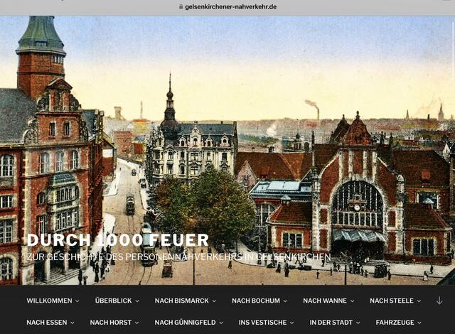 Durch 1000 Feuer
Zur Geschichte des Personennahverkehrs in Gelsenkirchen | Foto: Webseite von Ludwig Schönefeld
