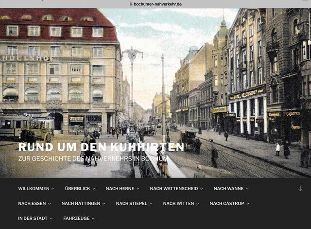 Rund um den Kuhhirten
Zur Geschichte des Nahverkehrs in Bochum | Foto: Webseite von Ludwig Schönefeld