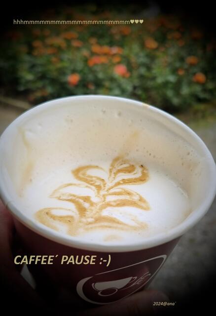 ...kleine Caffée/Cappucino PAUSE ♥
in der GRUGA im ROSENGARTEN 