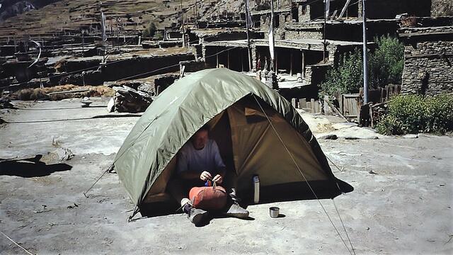 Zeltplatz Dach Manang