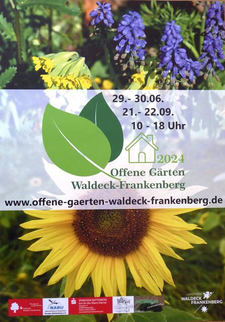 Wir sind dabei Offene Gärten WaldeckFrankenberg.