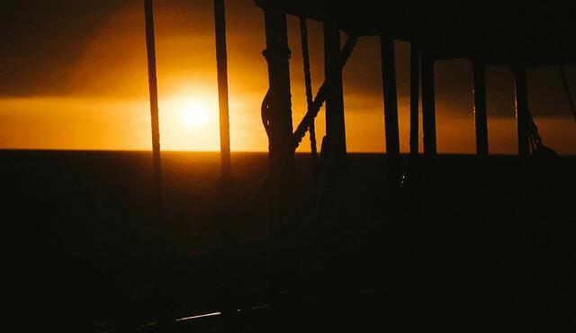 Sonnenuntergang in der Nordsee 