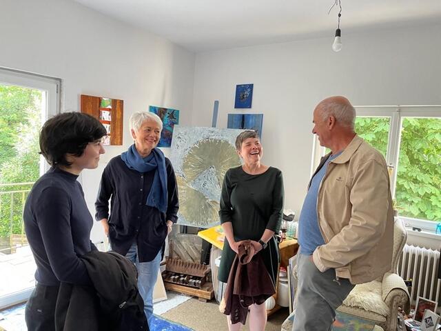 Im Atelier von Brigitte Zipp im Kunsthaus Mülheim Mitte | Foto: Kulturort Villa Artis