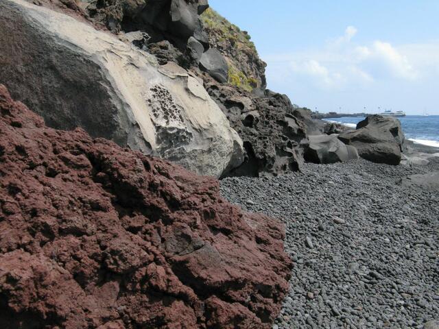 Am Strand von Stromboli