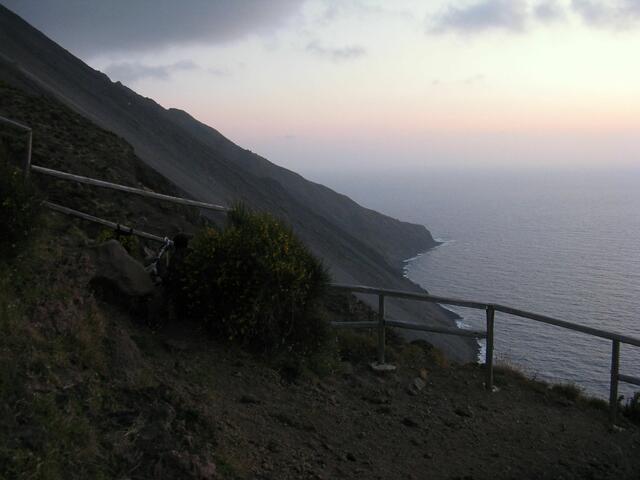 Blick auf die Sciara del Fuoco - die Feuerrutsche