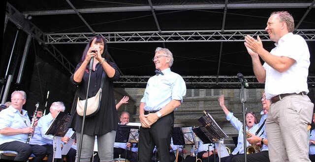 Seniorentag in der Kreisstadt Unna 2024 - Begrüßung der Duinstedenkapel aus der Partnerstadt  Waalwijk
 | Foto: © Jürgen Thoms 