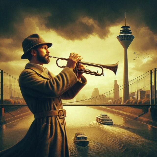 Trompeter bei Düsseldorf | Foto: Idee: Firla - Umsetzung: Designer-GPT-Bing