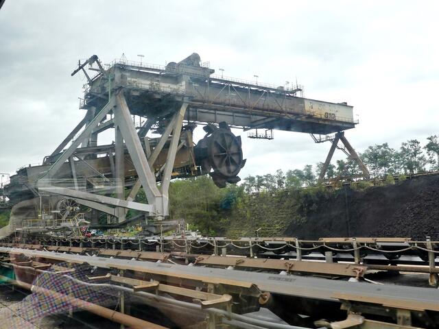 Eine riesige Verladestation.