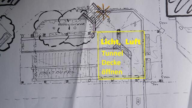 Lichtöffnung für Rampenlösung 
