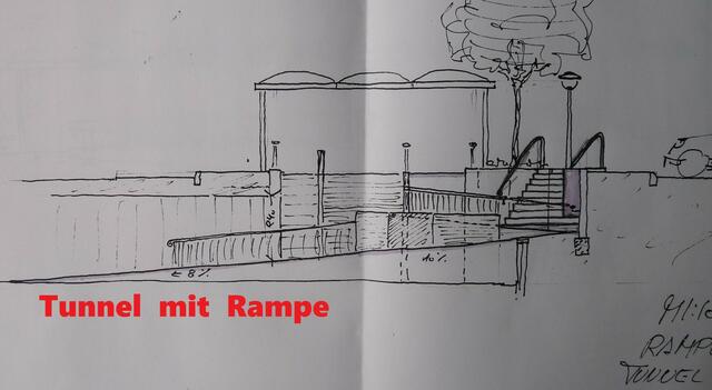 Tunnel mit Rampe 