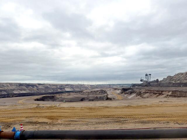 Es ging Richtung Bagger 285.