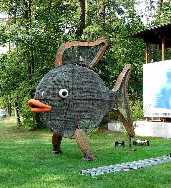 Noch wartet der Fisch auf seine Ausgestaltung.