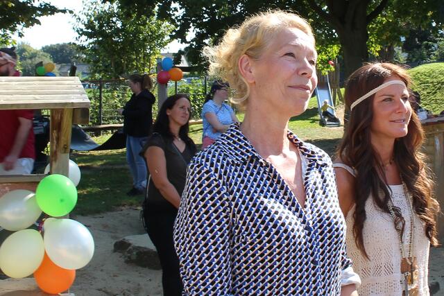 Fachberaterin  und  Leiterin vom Referat für Kindertagesstätten im Ev. Kirchenkreis Unna Sandra Niggemeier und  Einrichtungsleiterin Inga Witttky | Foto: © Jürgen Thoms 