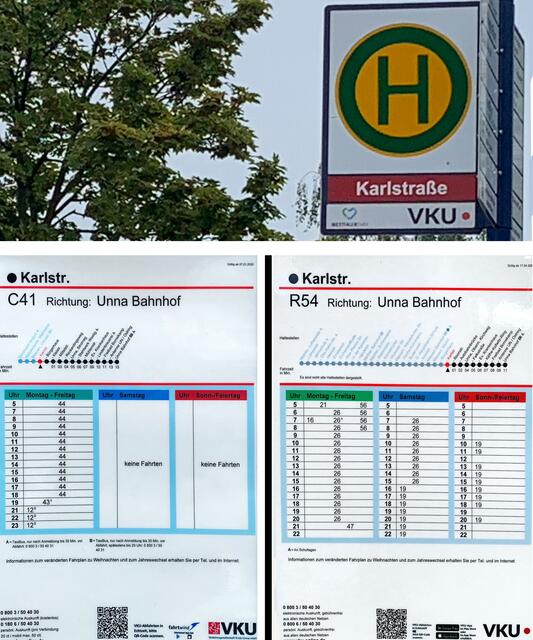 Fotomontage Jürgen Thoms -  Wir sind gut an das öffentliche Verkehrsnetz angebunden und es sind  für uns nur 5 Minuten zu den beiden Haltestellen der Linien 41 und 54 | Foto: © Jürgen Thoms 