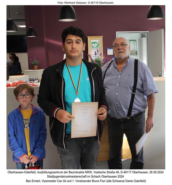 Ben Ermert, Can Ali und Bruno Fiori