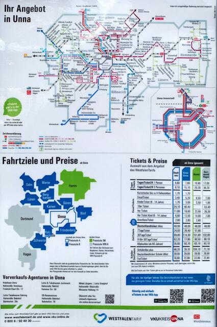 Bunt gemixt aus Besuchen des 3.  Quartals 2024  in der Innenstadt von Unna  - Es gibt viele Möglichkeiten auch über den Kreis Unna hinaus zu fahren - Wir nutzen dabei die jeweils möglichen Sondertickets für den öffentlichen Nahverkehr 
 | Foto: © Jürgen Thoms 