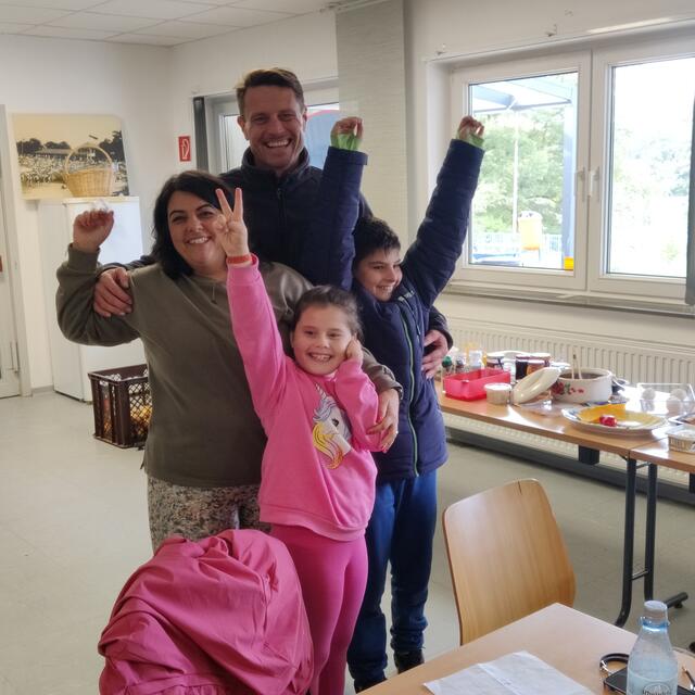 Die Gewinnerfamilie Gorniak  | Foto: Freie Schwimmer Rheinkamp 