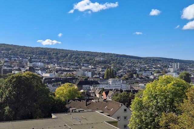 Blick vom Aussichtspunkt auf Teile von Wuppertal