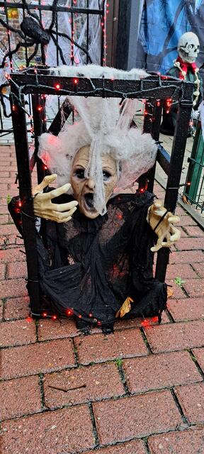 Gruselig, der Torso im Käfig. | Foto: Dabitsch