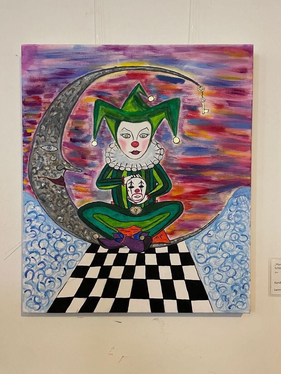 "Der Mondclown und der goldene Schlüssel der Illusionen" von Kamilla Kalaieva aus der Ukraine | Foto: Mülheimer Kunstverein KKRR