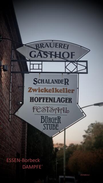 DAMPFE´
Dampfbierbrauerei
und... mehr´

in Essen-Borbeck ... seit vielen Jahren eine Instutition 