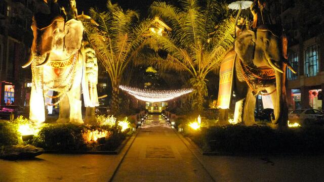 die Teestraße in Jinhong 