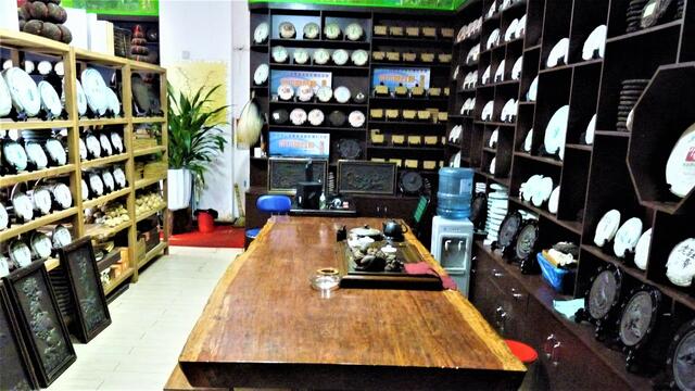 Teegeschäft in Jinhong 