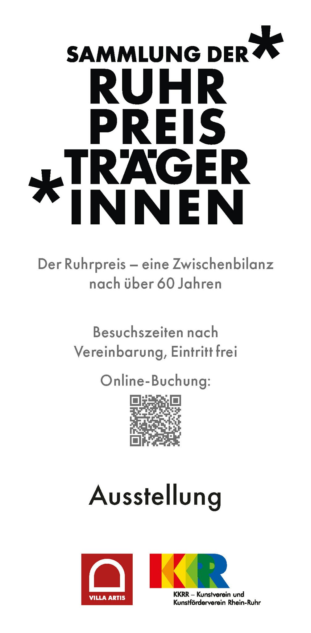 Banner an der Villa Artis | Foto: Mülheimer Kunstverein KKRR, Klaus Wiesel