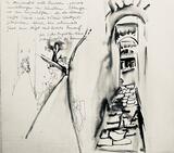 Leporello "Ungarnreise 1982" Edith Polland-Dülfer Blatt 4/12 | Foto: Archiv Mülheimer Kunstverein KKRR