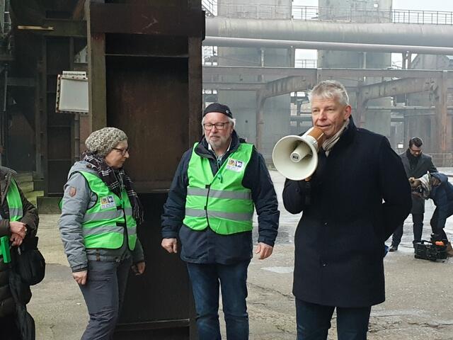 Bei der Demo hatte Beigeordneter Martin Linne die eindeutige Haltung der Stadt verdeutlicht.
Foto: Reiner Terhorst
