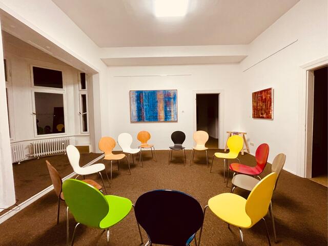 Raum für "Künstlergespräche" mit Werken von Wolfgang Kleinöder und Martin Sieverding | Foto: MMKM - Museum Moderne Kunst Mülheim