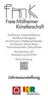 Plakat zur Jahresausstellung  | Foto: Designer Klaus Wiesel, Mülheimer Künstlerbund MKB