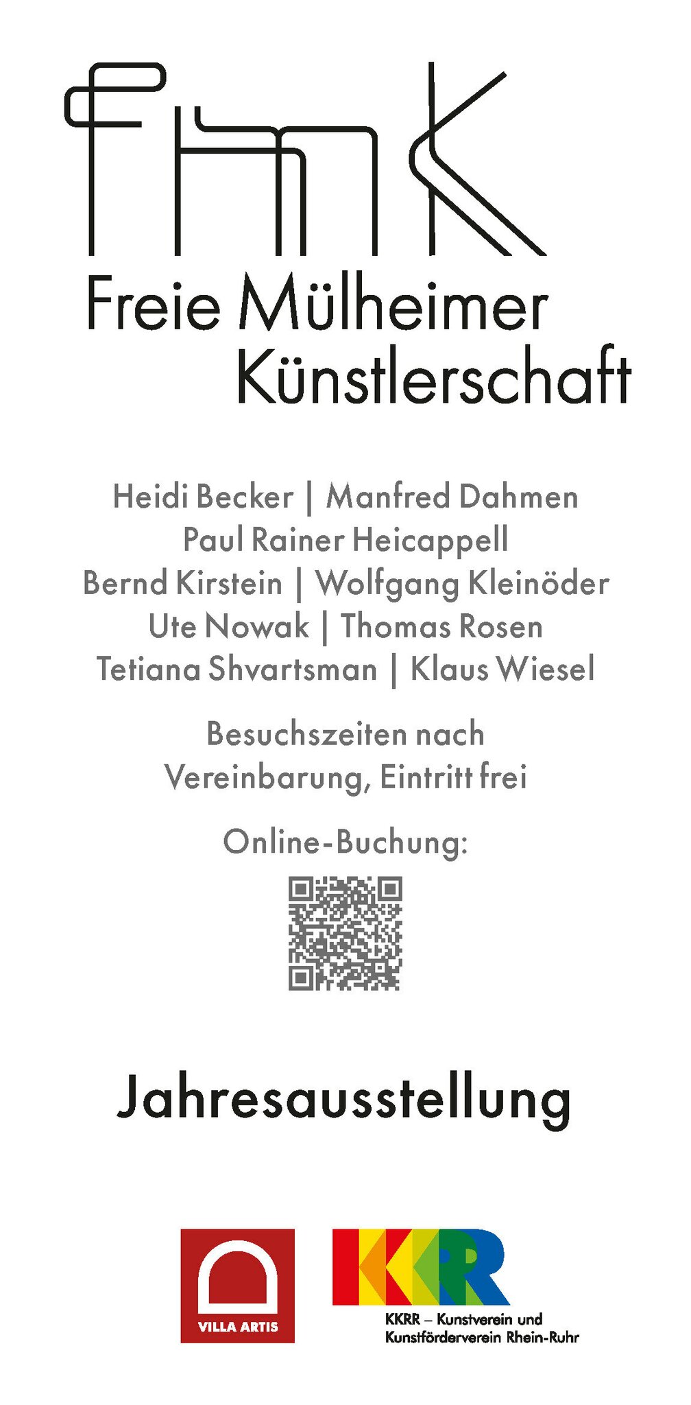 Plakat zur Jahresausstellung  | Foto: Designer Klaus Wiesel, Mülheimer Künstlerbund MKB