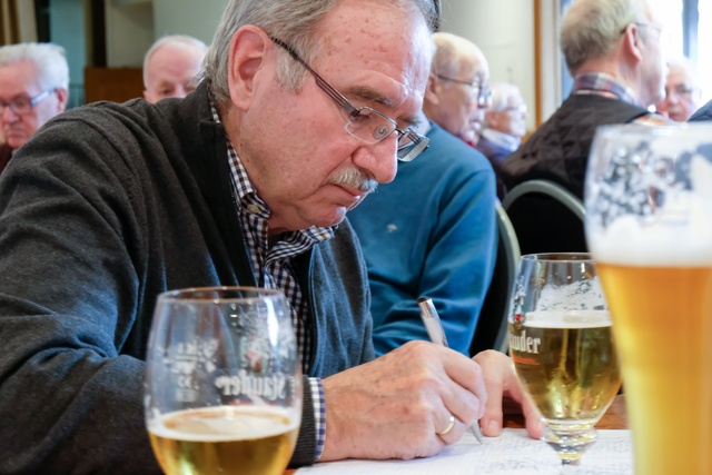 Bester Probenbesuch 2024 in der Einzelwertung: Karl-Heinz Funsch