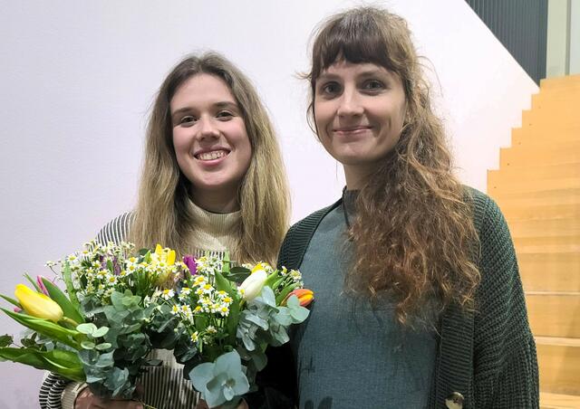 Die neuen Vorstandsmitglieder der Grünen Witten: Leah Lubitsch (links) und Jana Adams (rechts)