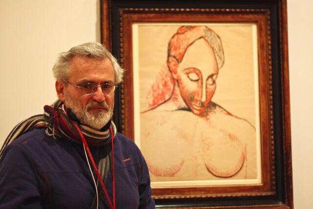 Bronco54 aka Wichita Line(s)man with the Mountain Picasso,Pablo Ruiz Picasso...
Rötelgrafik aus der klassischen Phase...
Wolfgang Merkel at Picasso-Museum Paris 2012...Pflichtbesuch | Foto: Foto Irena Maria Merkel/Slg Merkel