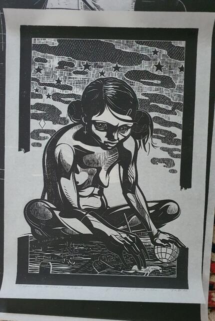 Sans titre
Franca Bartolomäi /Halle
Woodcut
SLG Merkel | Foto: Bartholomäi/Merkel