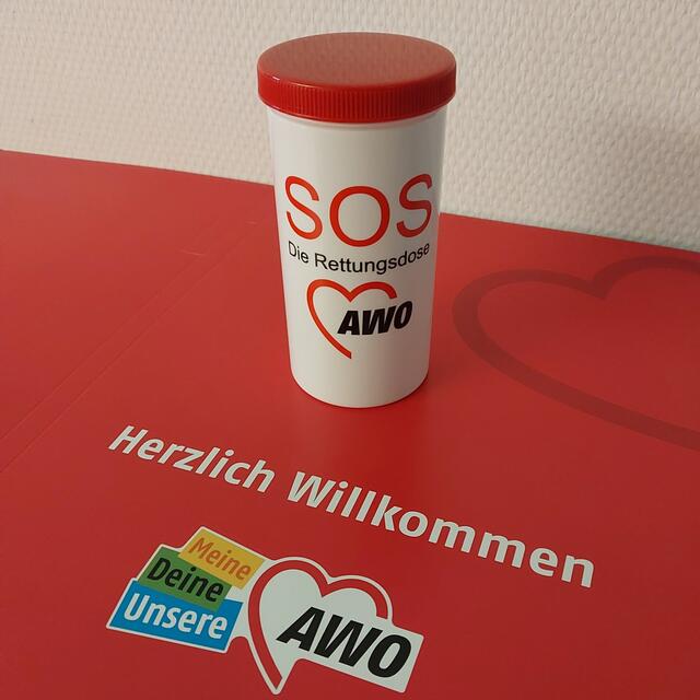 Die SOS Rettungsdose kann Leben retten. | Foto: AWO