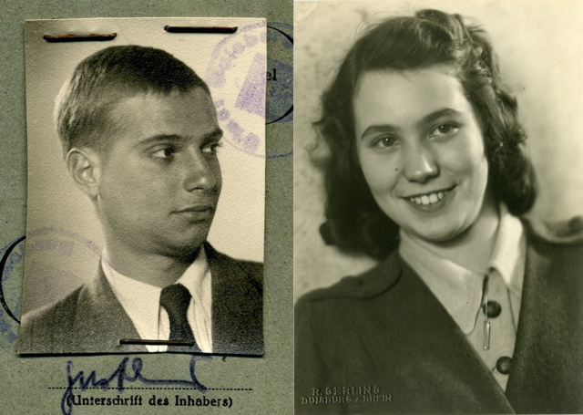 Das Foto - ausführliche Erläuterung im Text - zeigt Horst Lucas und Edith Herz.
Foto: Ruth Lucas Finegold (USA)