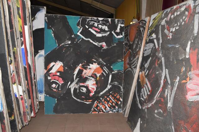 Eines der typischen Busenbilder des Hardcore-Expressionister aus Karlsruhe
der Markus Lüpertz der Pfalz | Foto: Slg Lendle und Ritter, FotoArchiv Merkel und Merkel