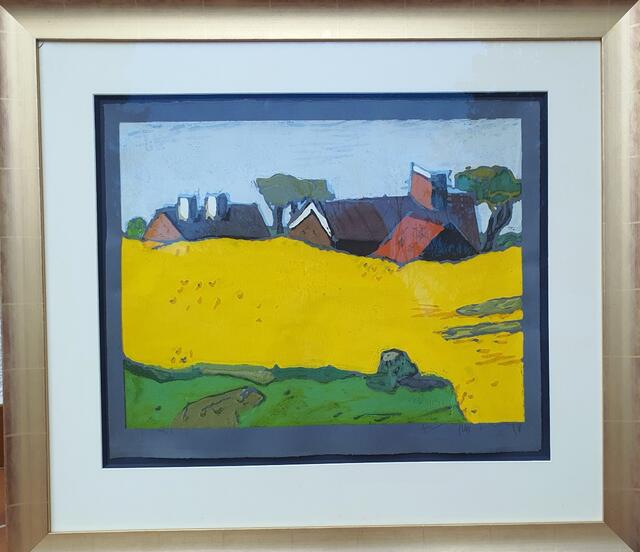 Klaus Fußmann, norddeutsche Landschaft, Linocut
Slg Merkel
Marktwert 2000-4000 Euro | Foto: Fußmann, Merkel Collection