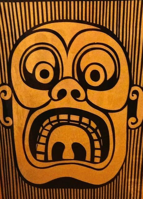 Christoph Ruckhäberle, großer Linolschnitt, aus der grafischen Phase, LUBOK and so on
Hier: afrikanische Maske
Slg Merkel, gekauft bei Kleindienst Leipzig | Foto: Kleindienst, Ruckhäberle,Merkel